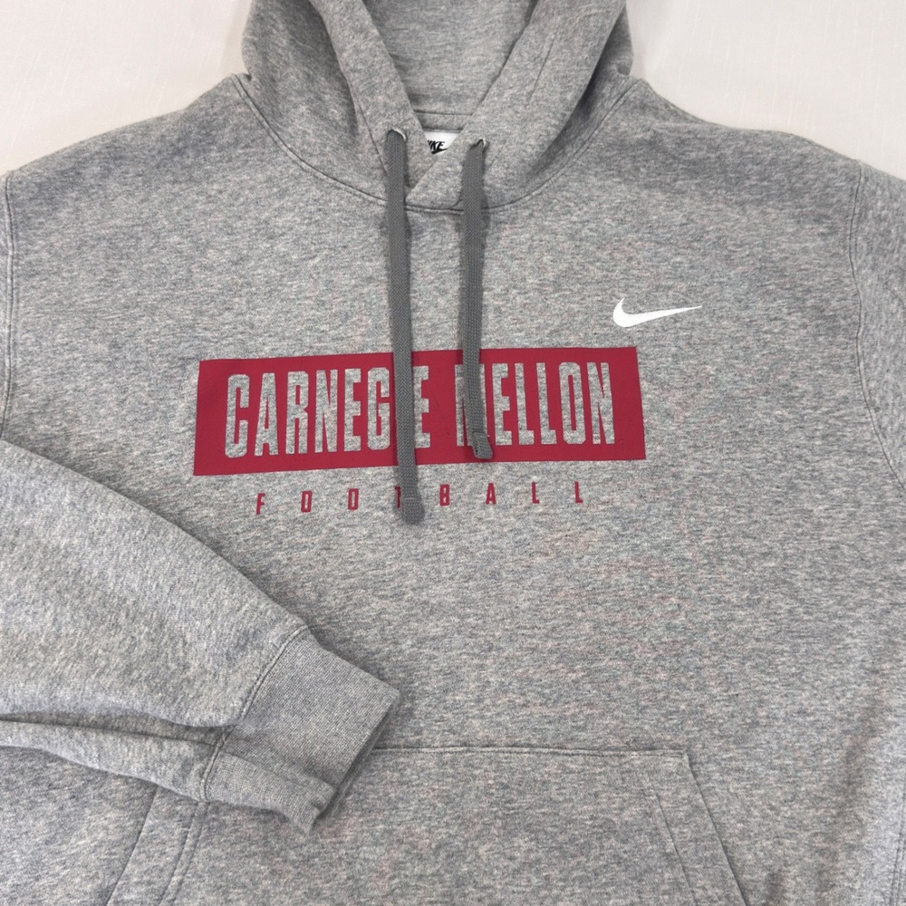 Nike Carnegie Mellon Football Hoodie Gray CMU Tartans CJ1611-063 Men's L
